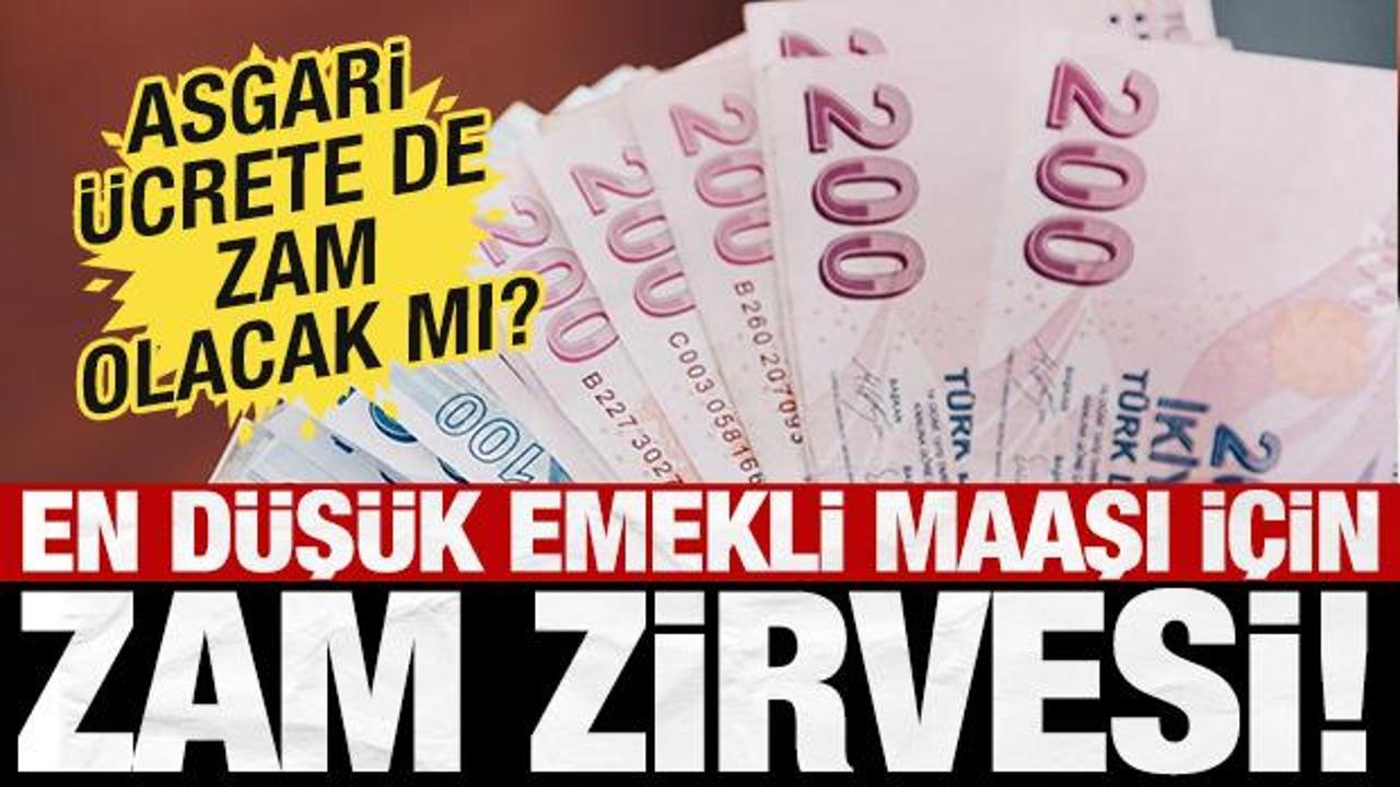 En düşük emekli maaşı için zam zirvesi! Peki asgari ücrete de zam olacak mı? işte detaylar