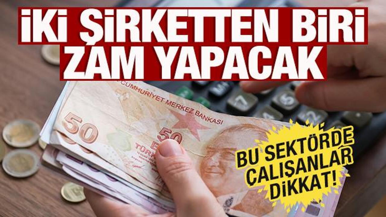 İki şirketten biri zam planlıyor! Bu sektörde çalışanlar dikkat