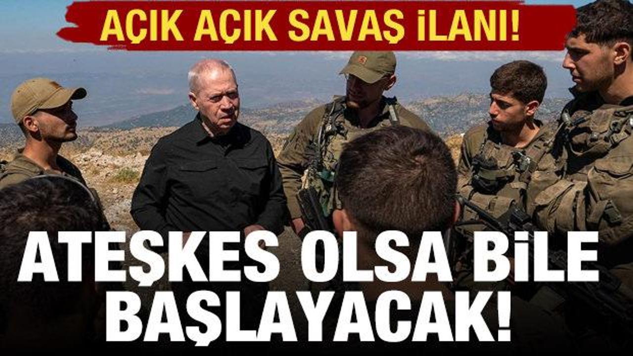 İsrail'den savaş ilanı!