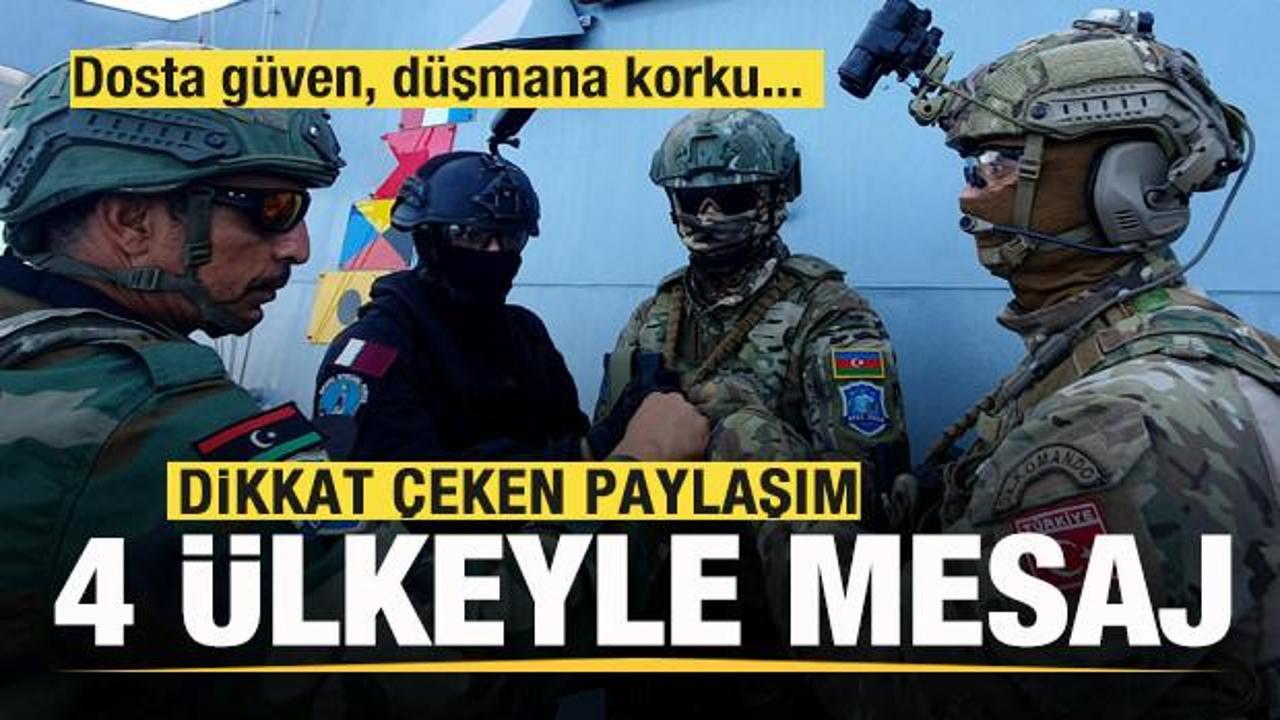 MSB'den Türkiye, Azerbaycan, Katar ve Libya paylaşımı! Sosyal medyada gündem oldu