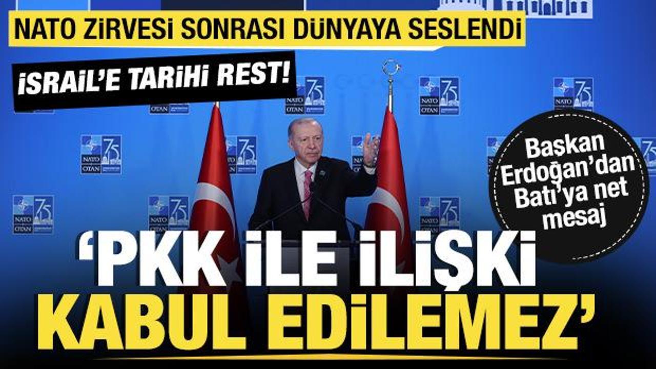 NATO Liderler Zirvesi sona erdi! Başkan Erdoğan'dan İsrail resti!