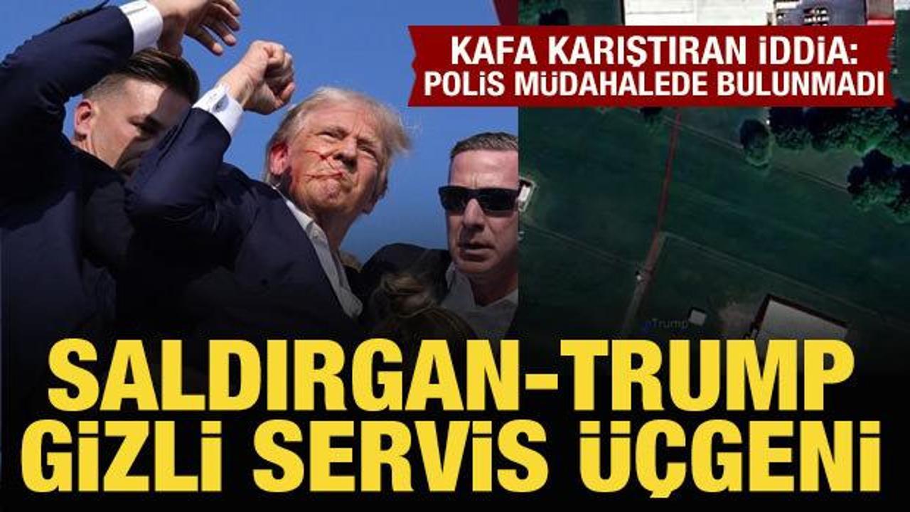 Saldırgan-Donald Trump- Gizli Servis üçgeni! Böyle görüntülendi