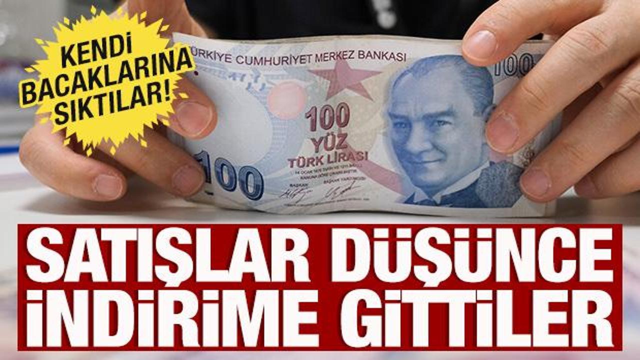 Satışlar düşünce indirime gittiler! Kendi bacaklarına sıktılar