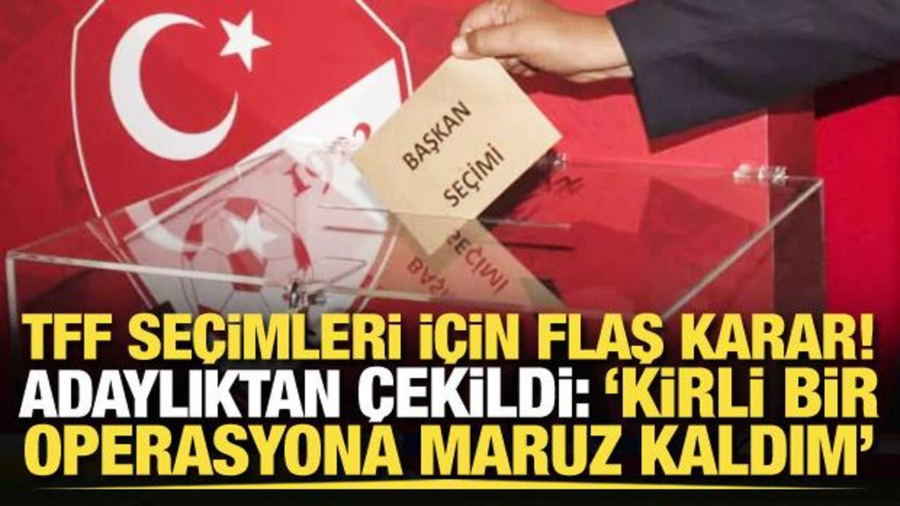 Servet Yardımcı, TFF Başkan adaylığından &ccedil;ekildi!