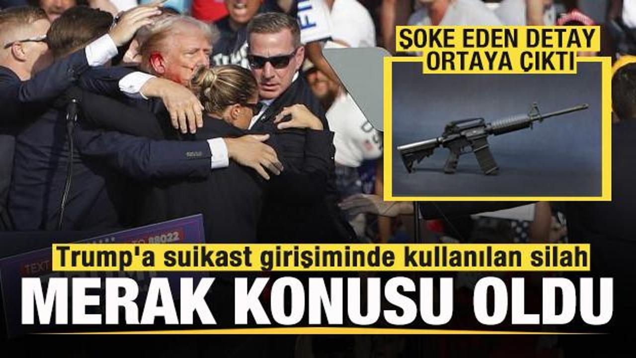 Trump'a suikast girişiminde kullanılan silah: AR-15 merak konusu oldu! Şoke eden detay