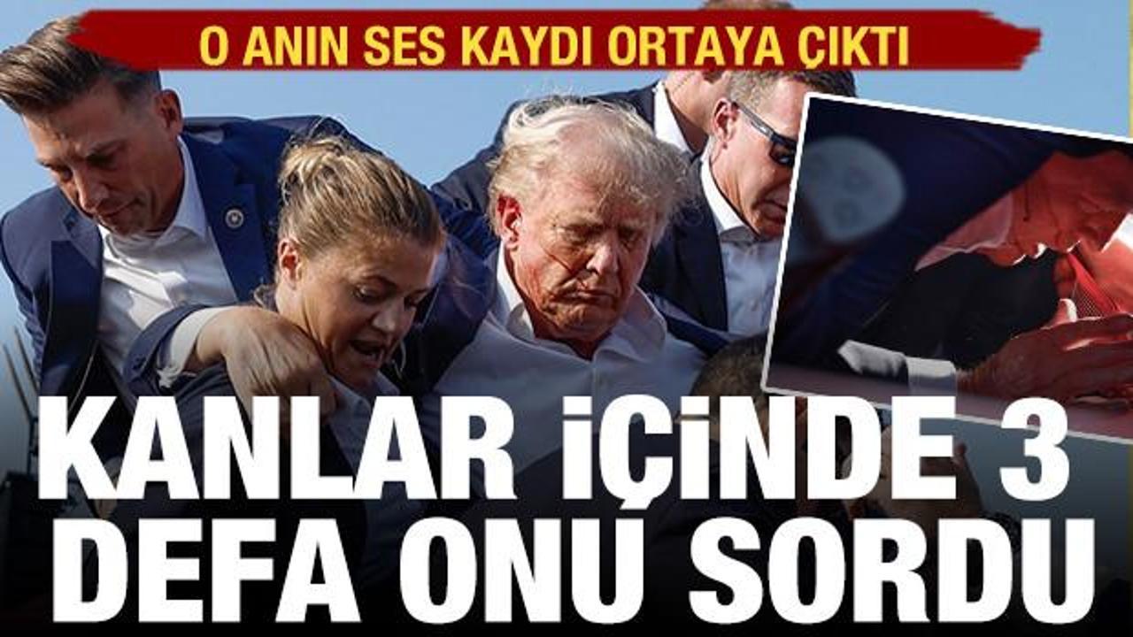  Trump'ın vurulduktan saniyeler sonraki konuşması ortaya çıktı