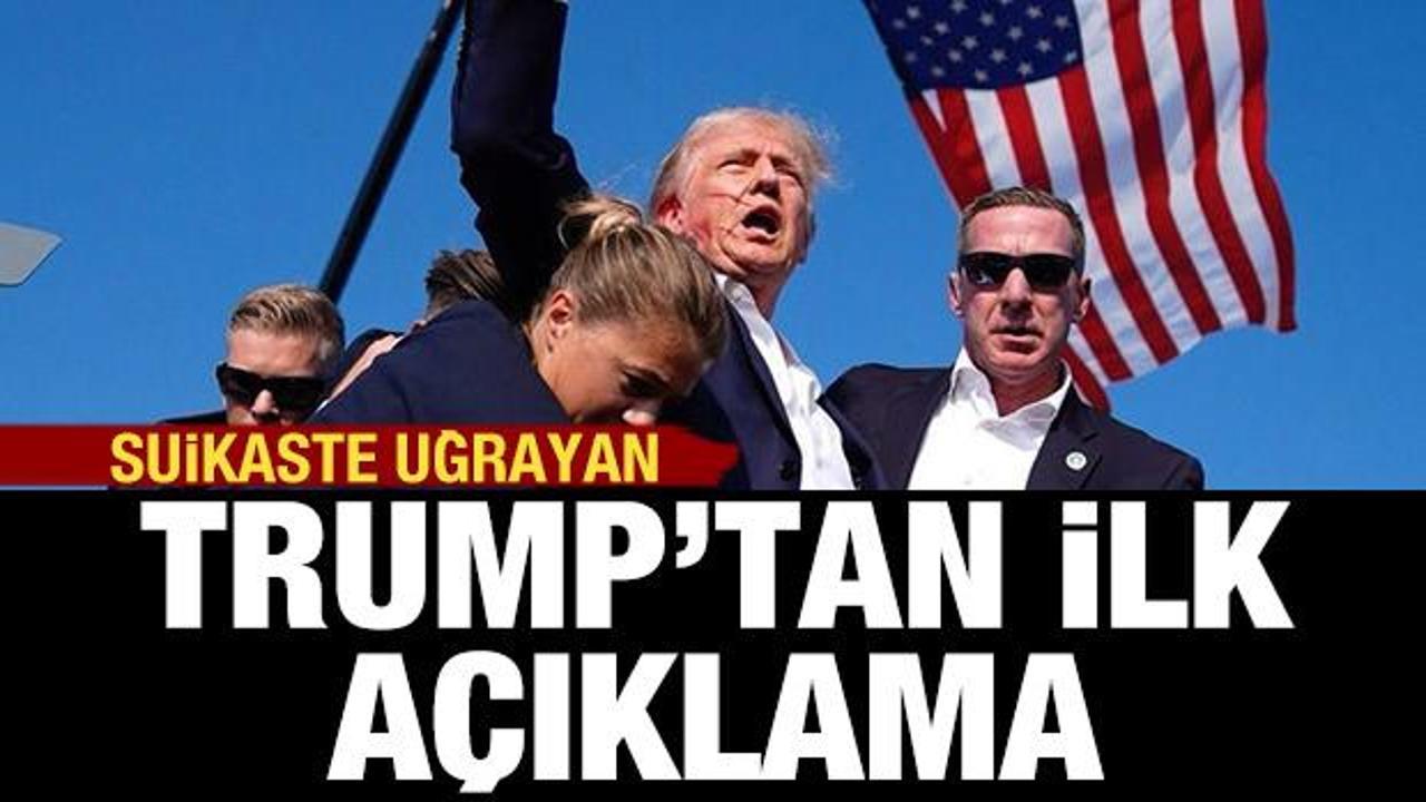 Trump'tan açıklama: Kulağımın üst kısmını delip geçti