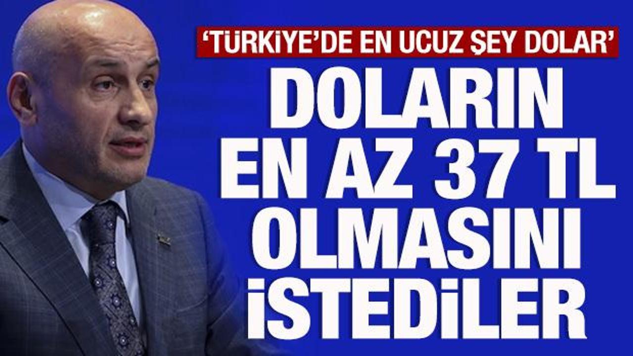 Türkiye'de en ucuz şey dolar! 'En az 37 TL olmasını istediler'