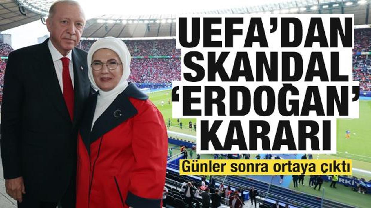UEFA'dan skandal 'Erdoğan' kararı! G&uuml;nler sonra ortaya &ccedil;ıktı