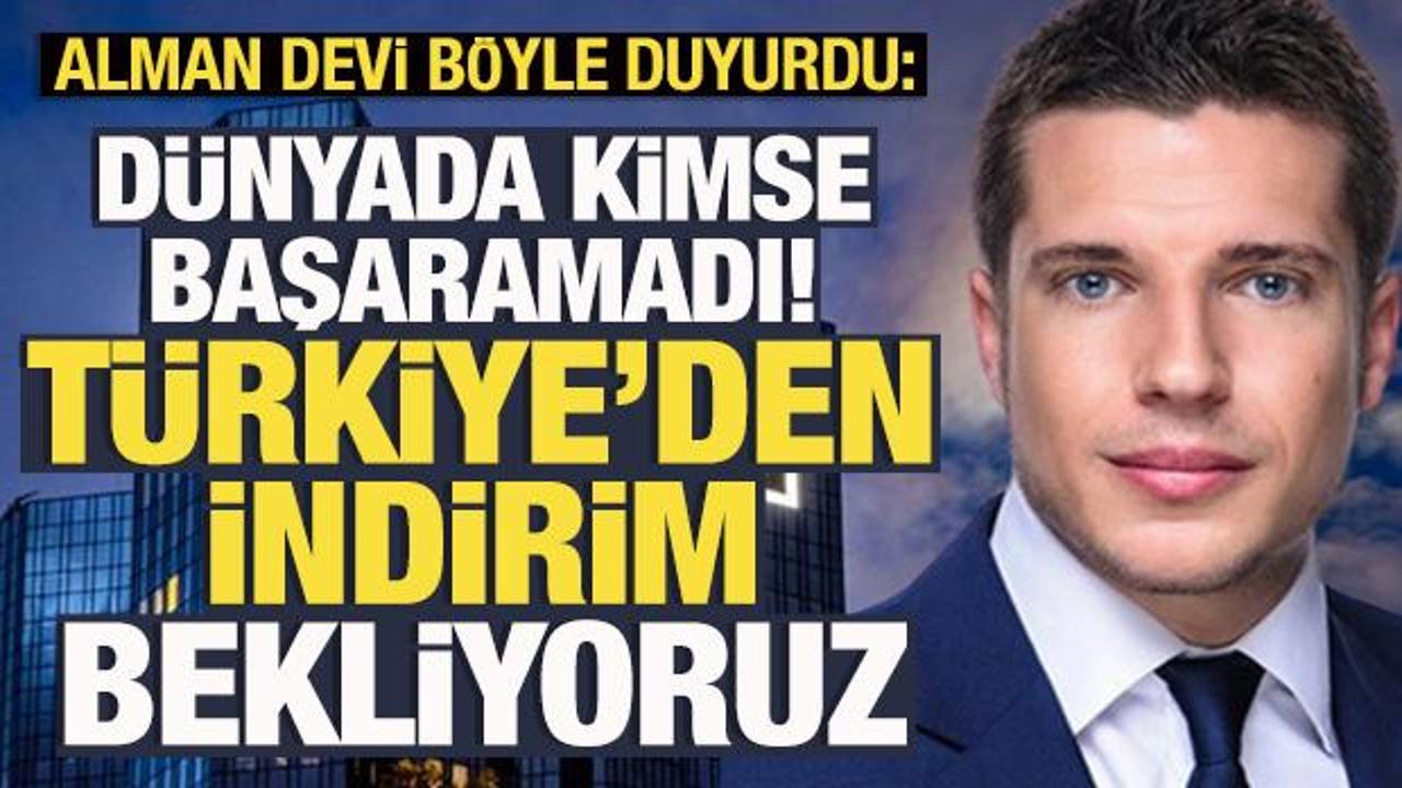 Alman devinden Türkiye yorumu: İndirim bekliyoruz