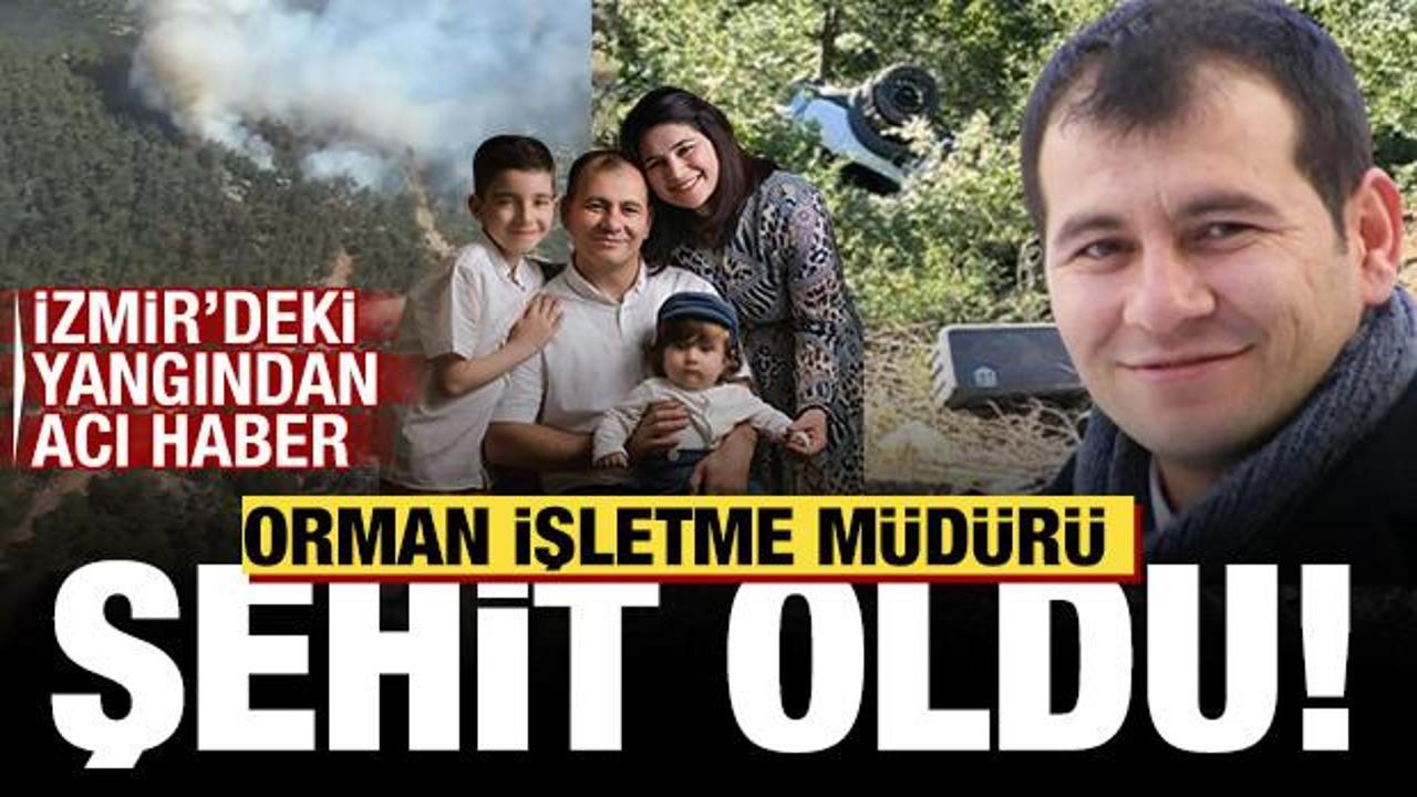 Bergama'daki orman yangınından acı haber geldi: Orman İşletme Müdürü şehit oldu!