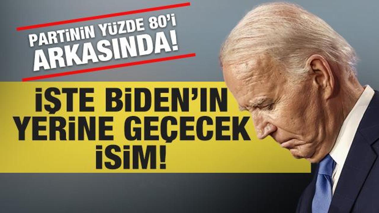 Biden'ın çekilmesi halinde yardımcısı Harris'in başkan olması bekleniyor