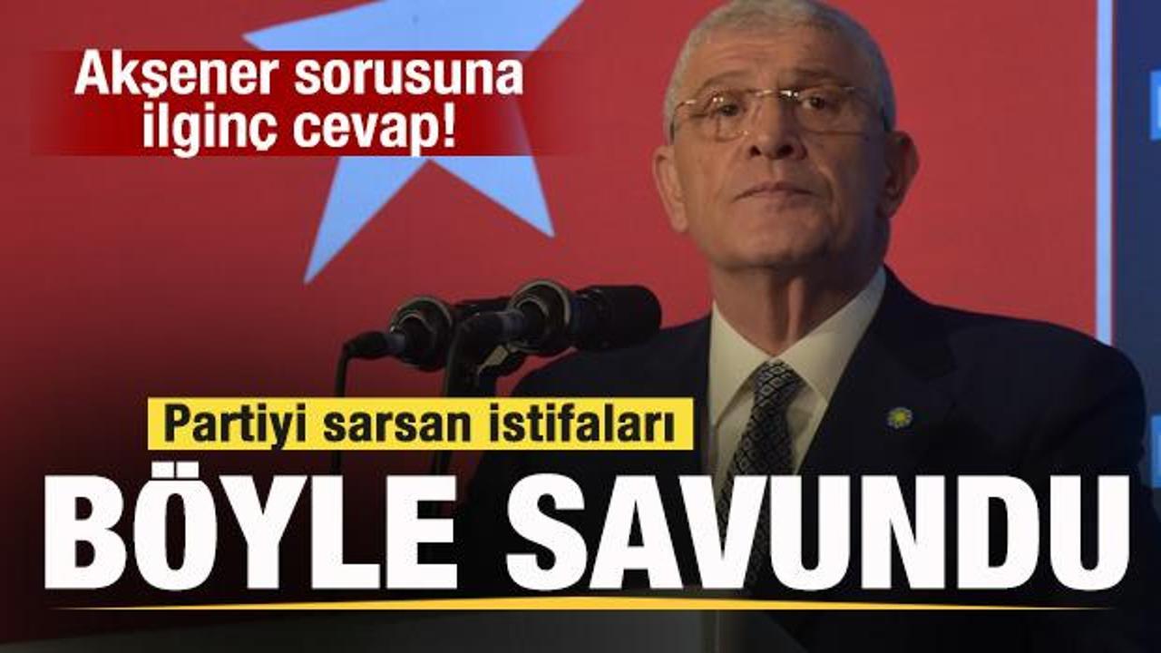 Dervişoğlu istifaları böyle savundu! Akşener sorusuna ilginç cevap