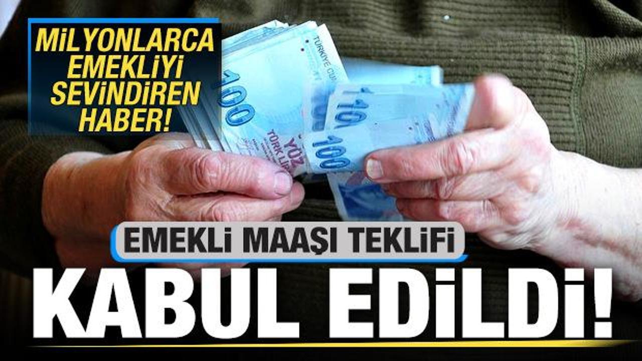 En düşük emekli maaşına zam teklifi kabul edildi! Maaş farkı ne zaman ödenecek?