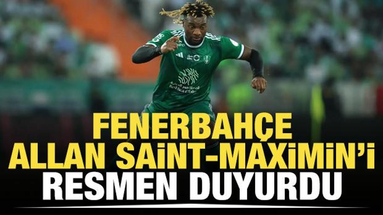 Fenerbahçe, Allan Saint-Maximin'i KAP'a bildirdi 