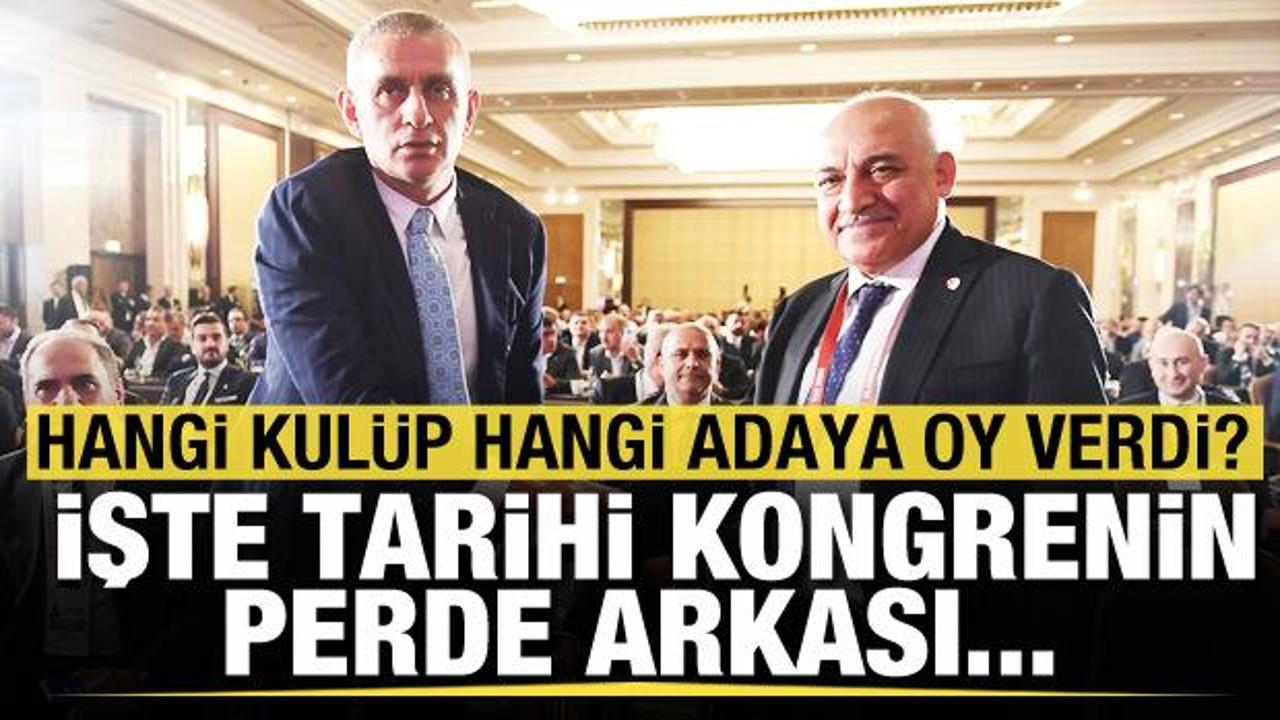 Hangi kulüp hangi adaya oy verdi? İşte tarihi kongrenin perde arkası...