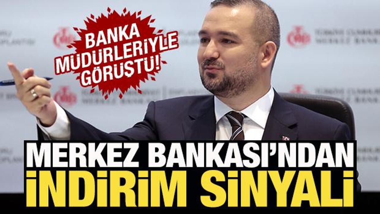 Merkez Bankası'ndan indirim sinyali! Banka müdürleriyle görüşüldü