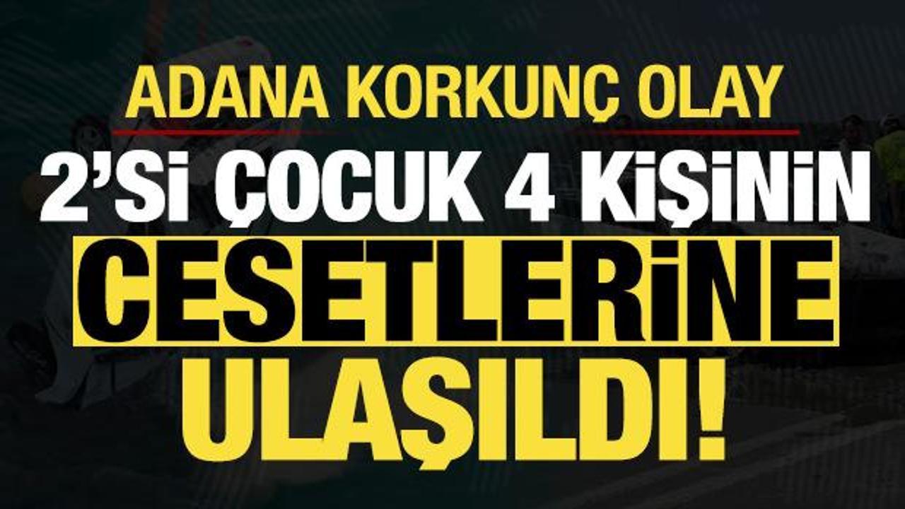 Adana'da korkunç kaza: Anne, baba ve iki çocuğun cesetleri bulundu!