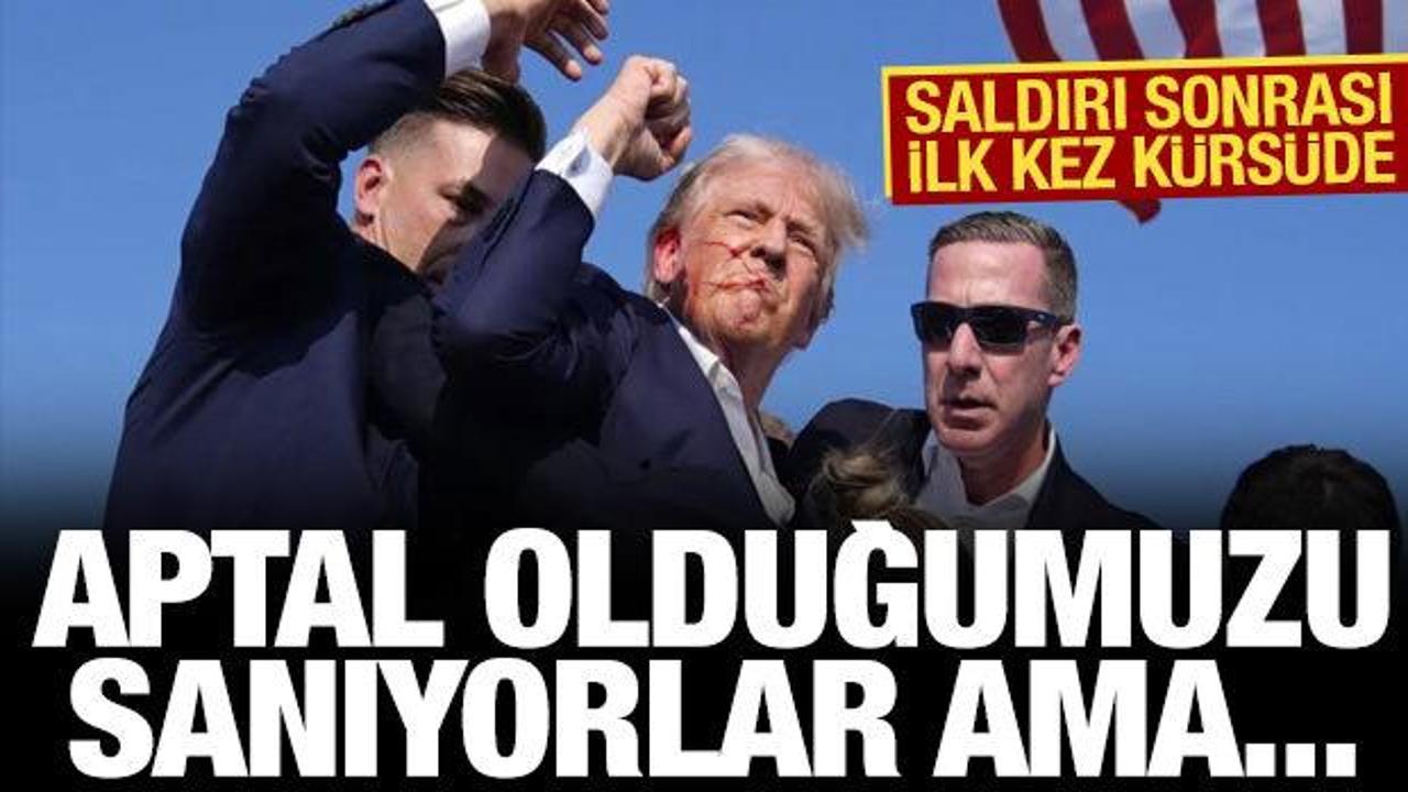 Trump saldırı sonrası ilk kez kürsüde