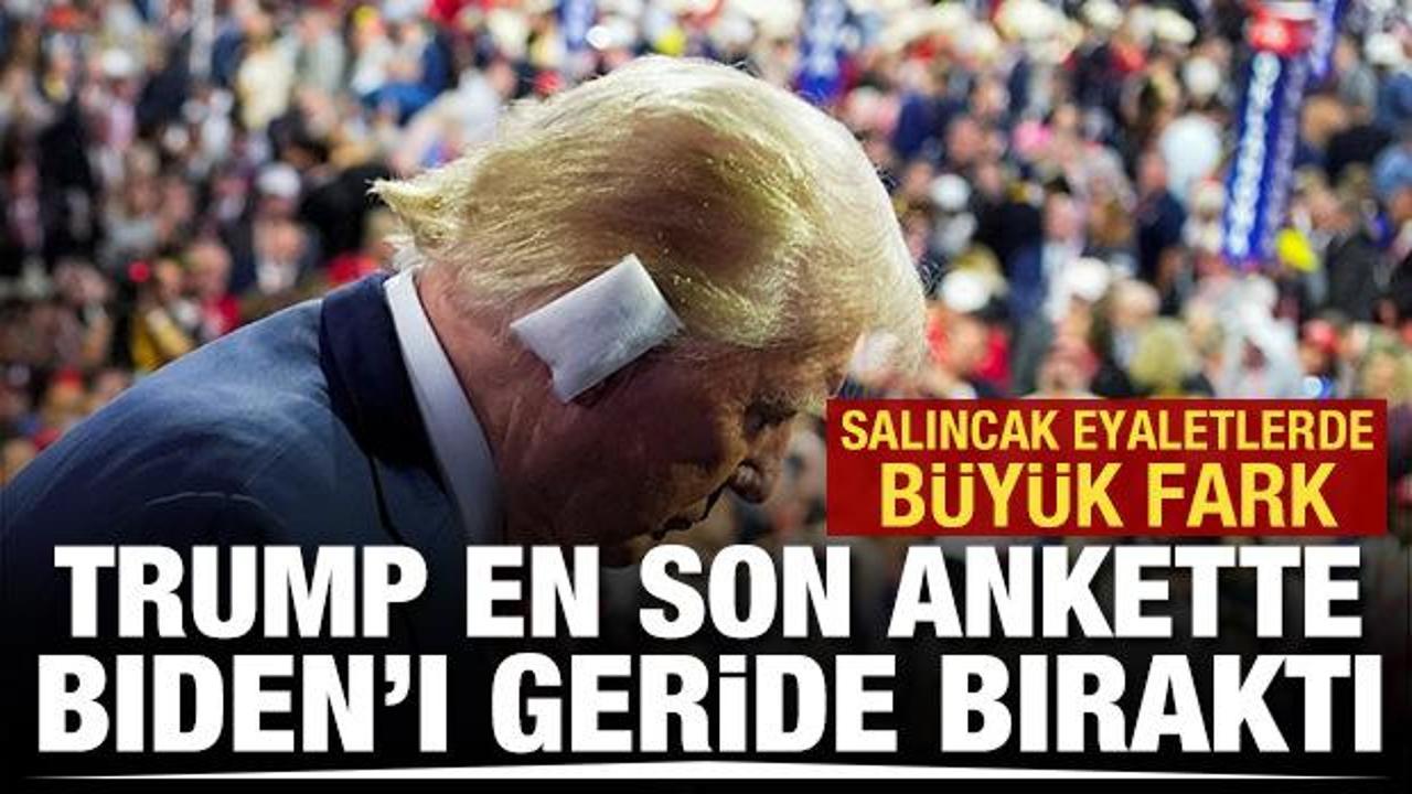 Trump son ankette fırtına gibi