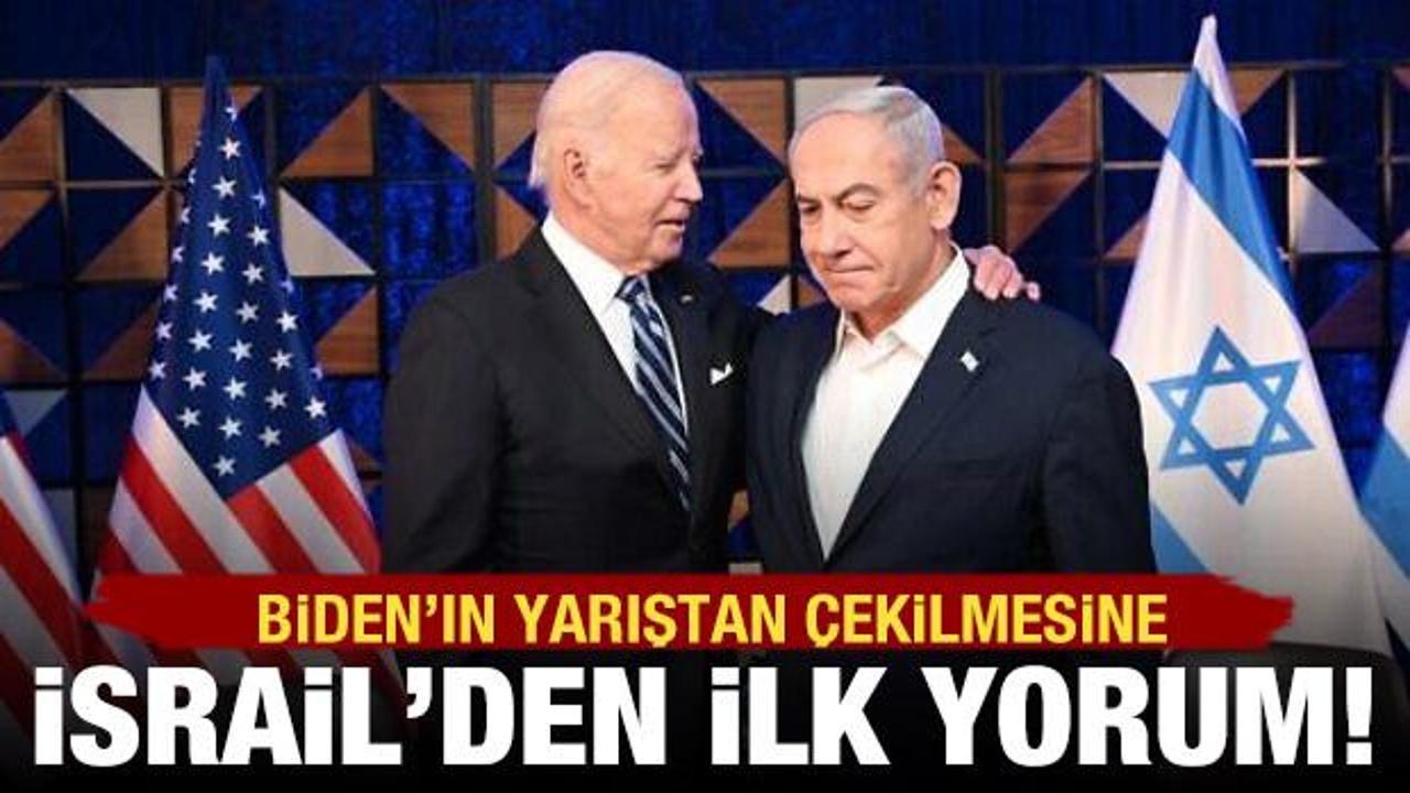 Biden'ın çekilmesinin ardından İsrail'den ilk yorum geldi