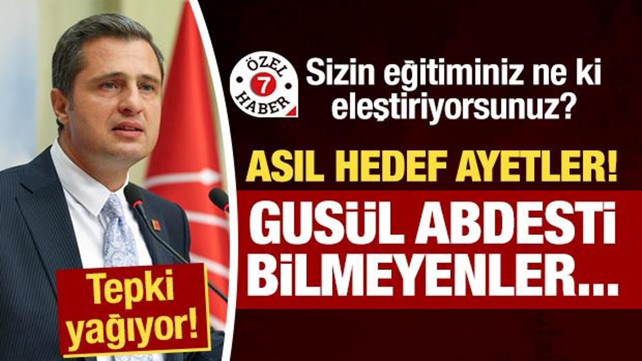 Deniz Yücel'e sert tepki: Gusül abdesti bilmeyenler dinimize karışıyor!