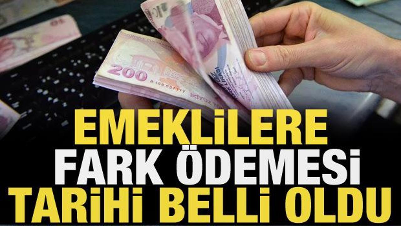 Emeklilerin fark ödemesi cuma günü yapılacak