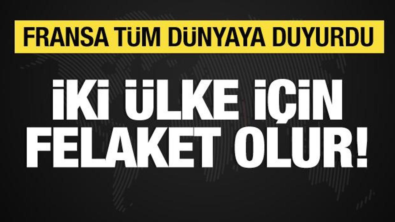 Fransa'dan İsrail-Lübnan açıklaması: Felaket olur