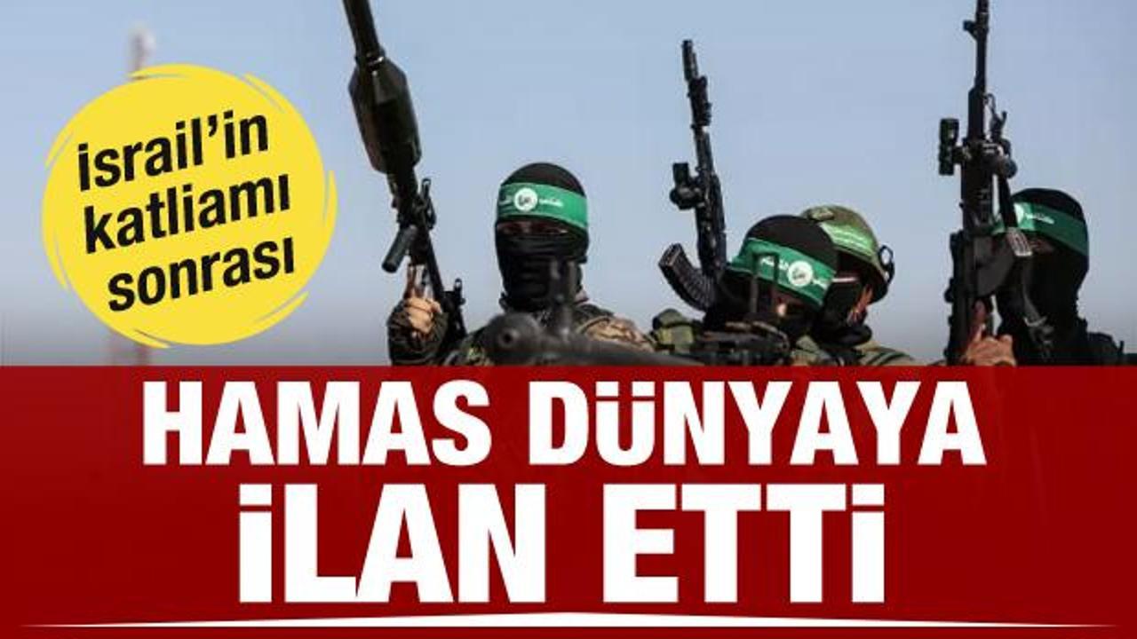 Hamas: İsraill yenilene kadar mağlup olmayacağız