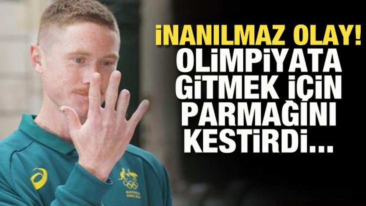 İnanılmaz olay! Olimpiyata gitmek için parmağını kestirdi...