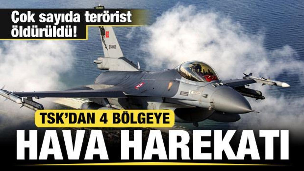 Irak'ın kuzeyine hava harekatı: Çok sayıda terörist etkisiz hale getirildi