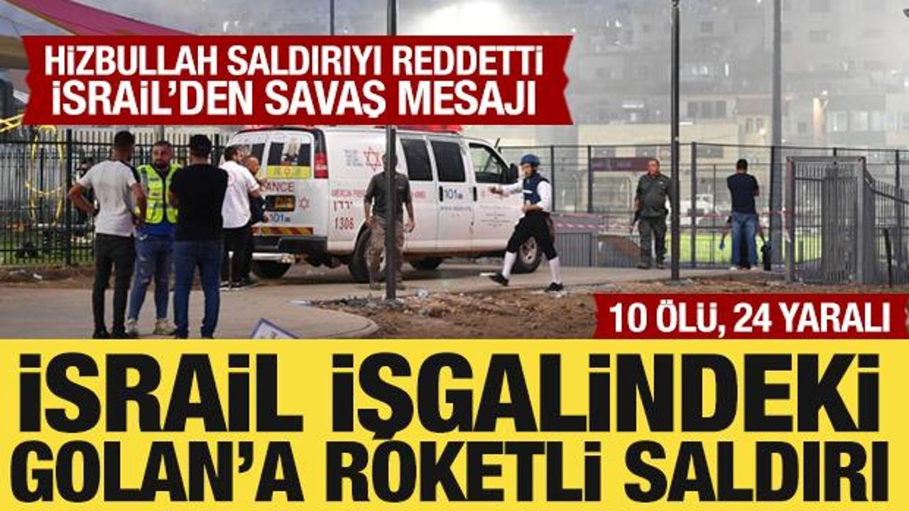 İsrail işgali altındaki Golan Tepeleri'ne roket saldırısı: 10 ölü, en az 24 yaralı