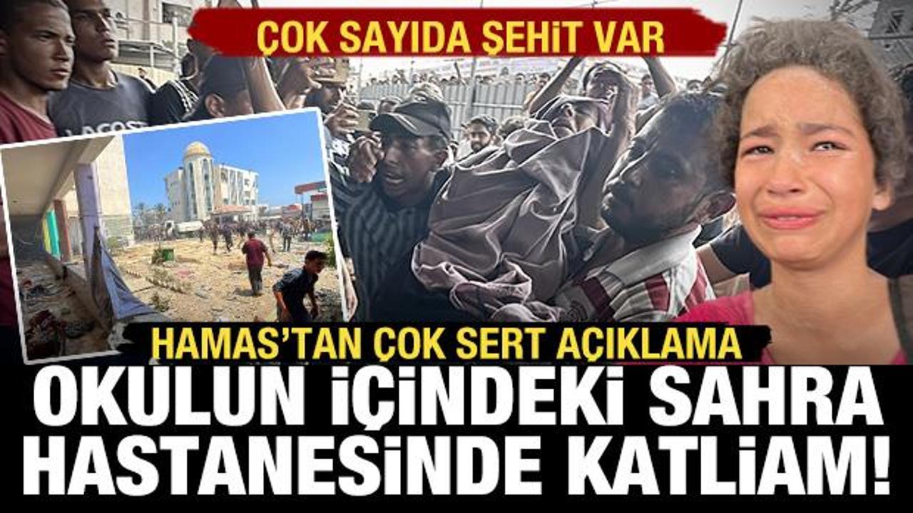 İsrail sivillerin sığındığı sahra hastanesini vurdu: Onlarca şehit ve yaralı var