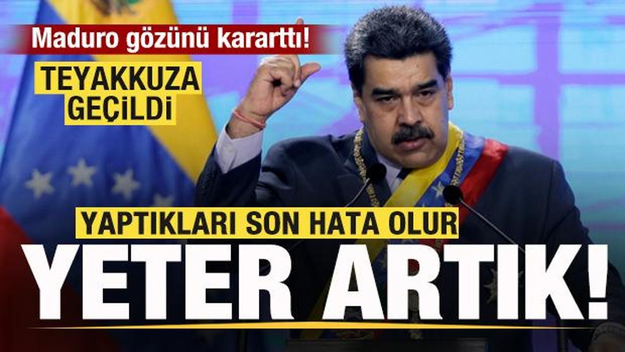 Maduro gözünü kararttı! Teyakkuza geçildi! Yaptıkları son hata olur