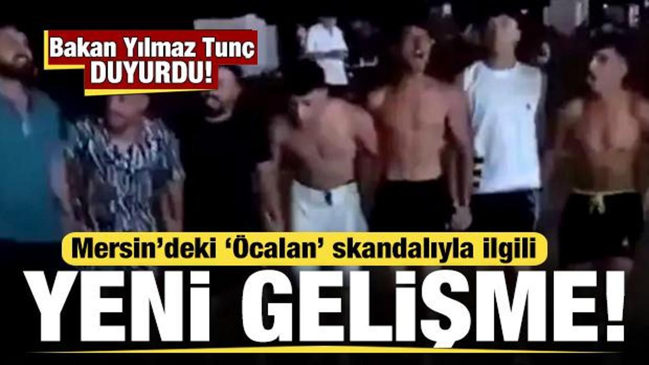 Mersin'deki 'Öcalan' skandalıyla ilgili yeni gelişme! Bakan Tunç duyurdu