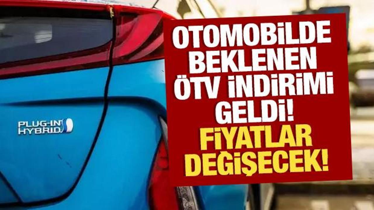 ÖTV'de son dakika değişikliği! ÖTV yüzde 30'a kadar düştü