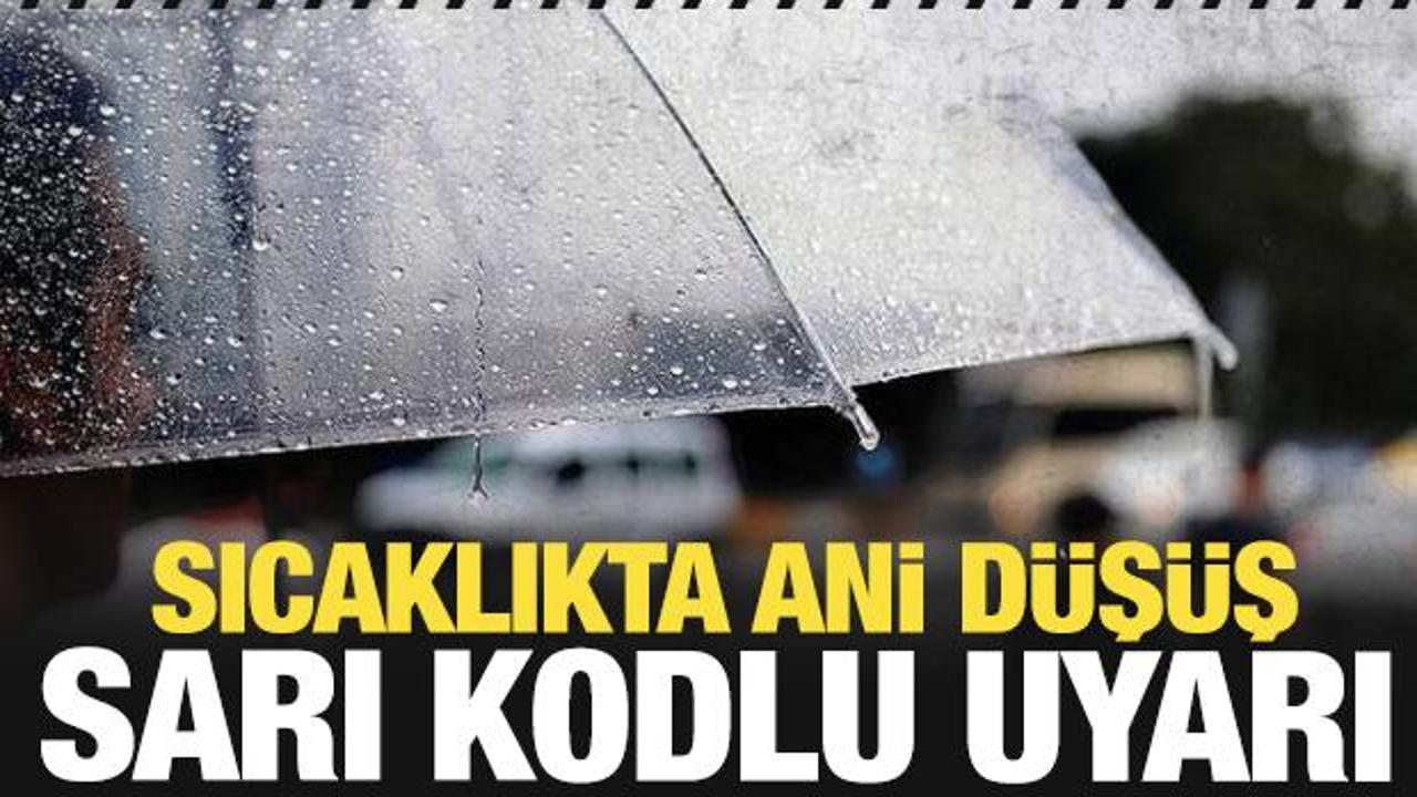 Sıcaklıkta ani düşüş! Sarı kodlu uyarı...Şiddetli geliyor