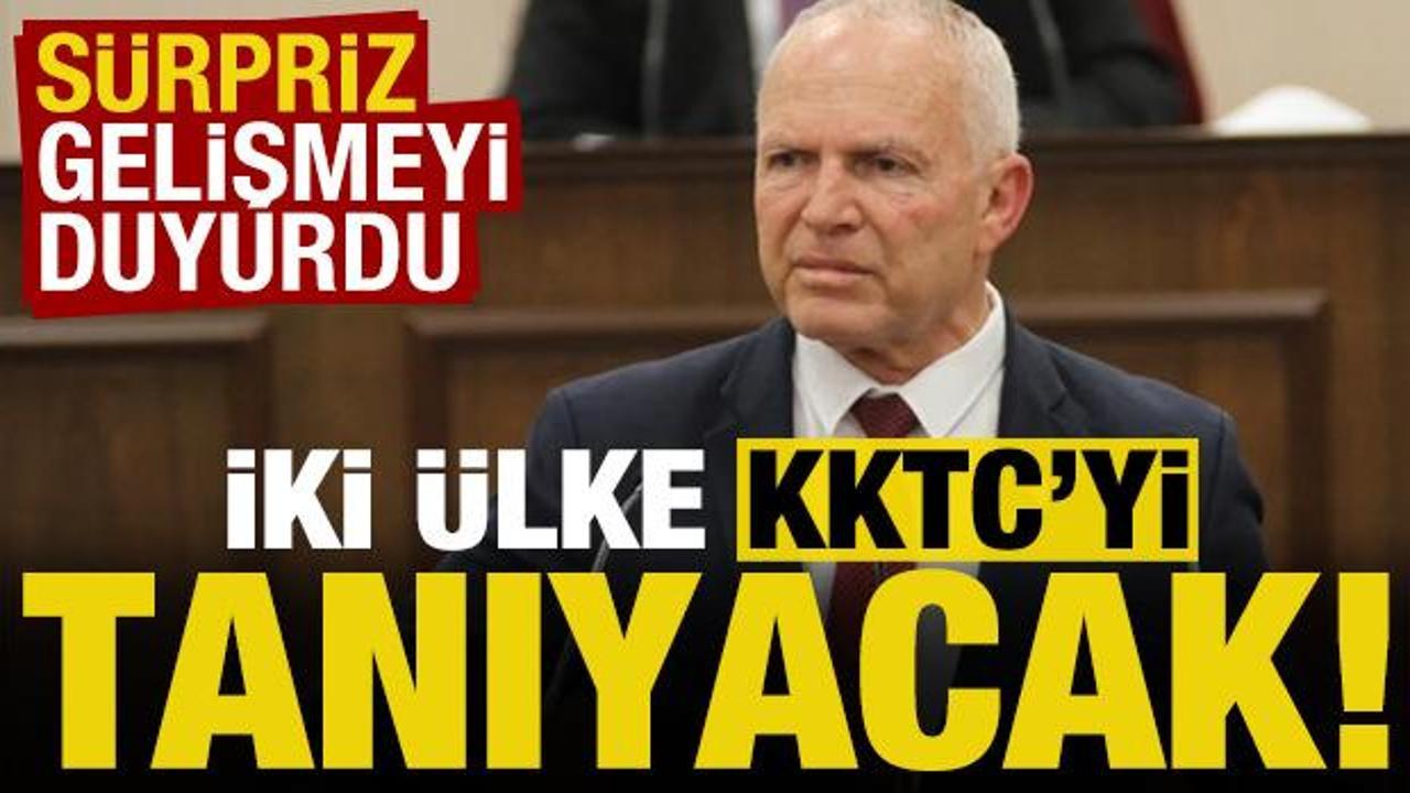 Sürpriz gelişmeyi duyurdu: İki ülke KKTC'yi tanıyacak!