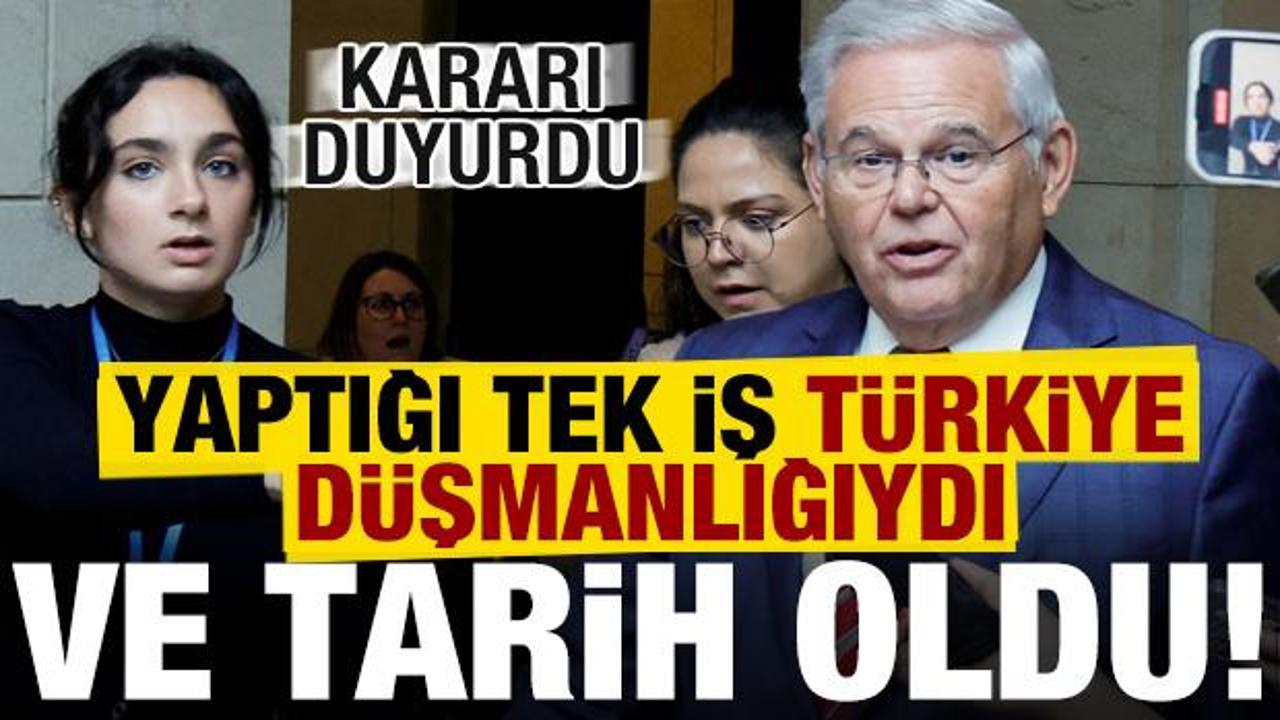 Son dakika haberi: Türkiye düşmanı Bob Menendez tarih oldu! Kararı duyurdu...