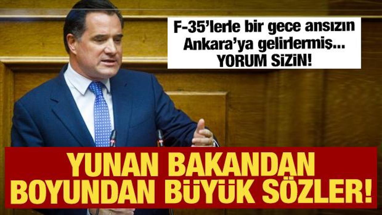 Yunan Bakandan boyundan b&uuml;y&uuml;k s&ouml;zler! F-35'lerle bir gece ansızın Ankara'ya gelebiliriz!