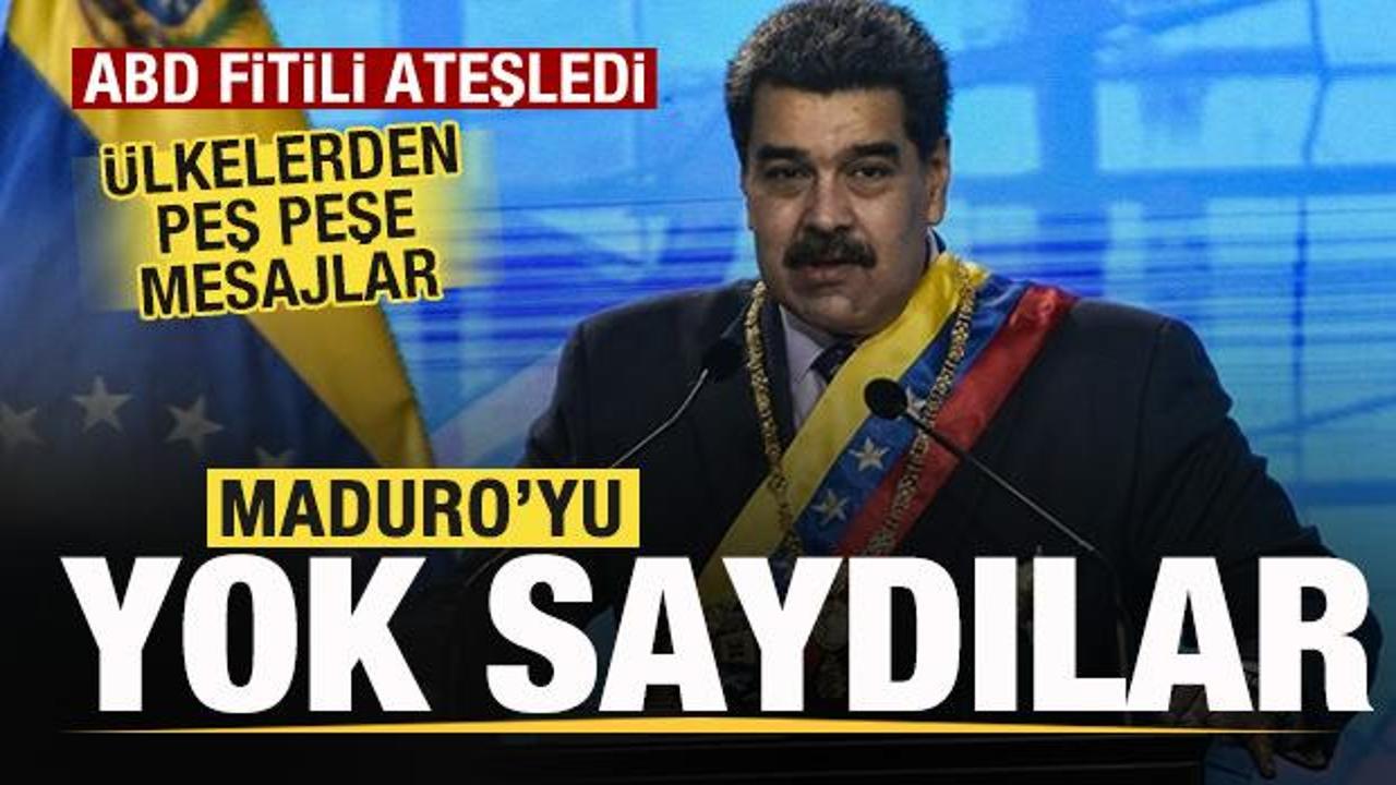 ABD fitili ateşledi! Ülkelerden peş peşe açıklamalar! Maduro'yu yok saydılar