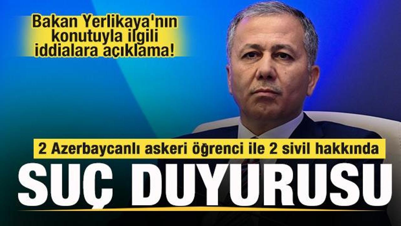 Bakan Yerlikaya'nın konutuyla ilgili iddialara a&ccedil;ıklama! Su&ccedil; duyurusunda bulunuldu