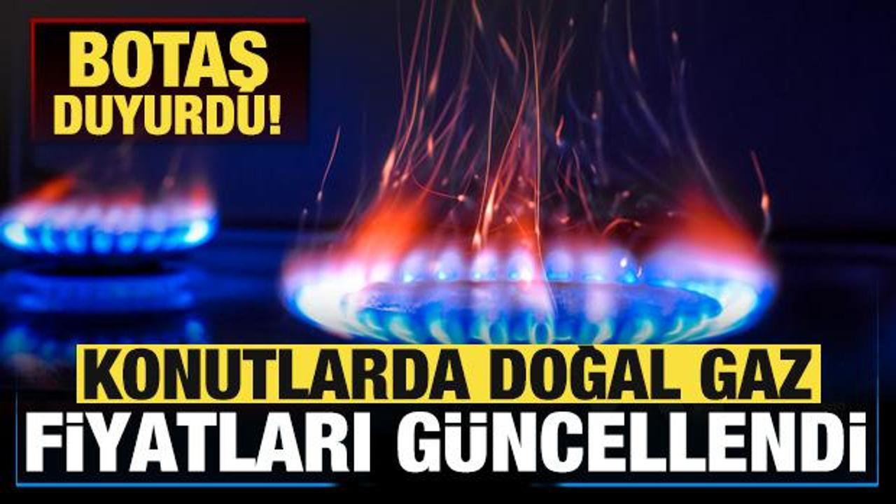 Doğal gaz fiyatlarına güncelleme! BOTAŞ duyurdu