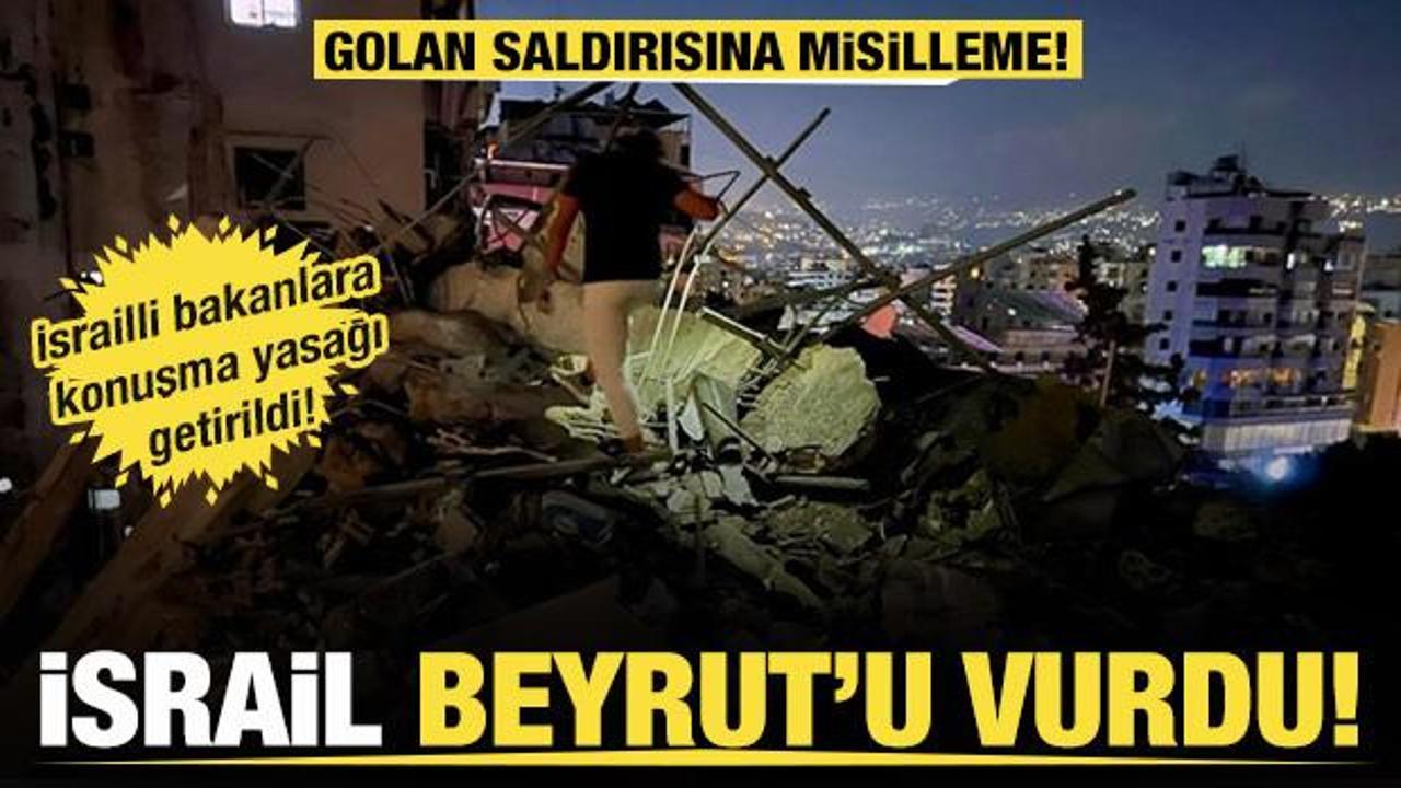 İsrail'den Lübnan'ın başkenti Beyrut'a saldırı