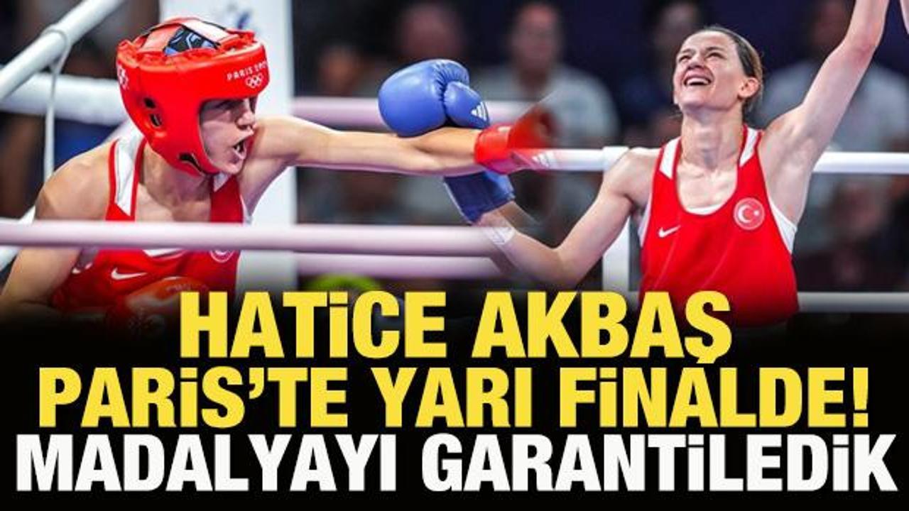 Milli boks&ouml;r Hatice Akbaş yarı finalde! Madalyayı garantiledik