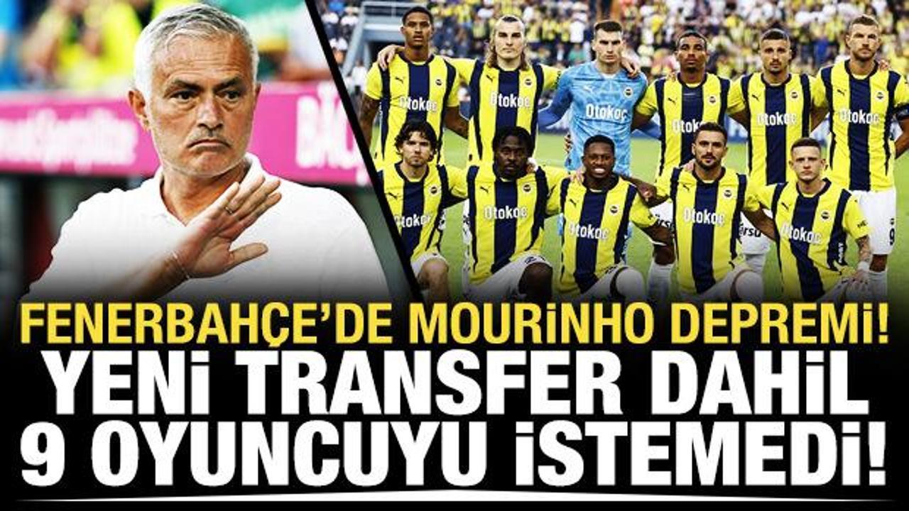 Mourinho yeni transfer dahil 9 ismin üzerine çizdi!