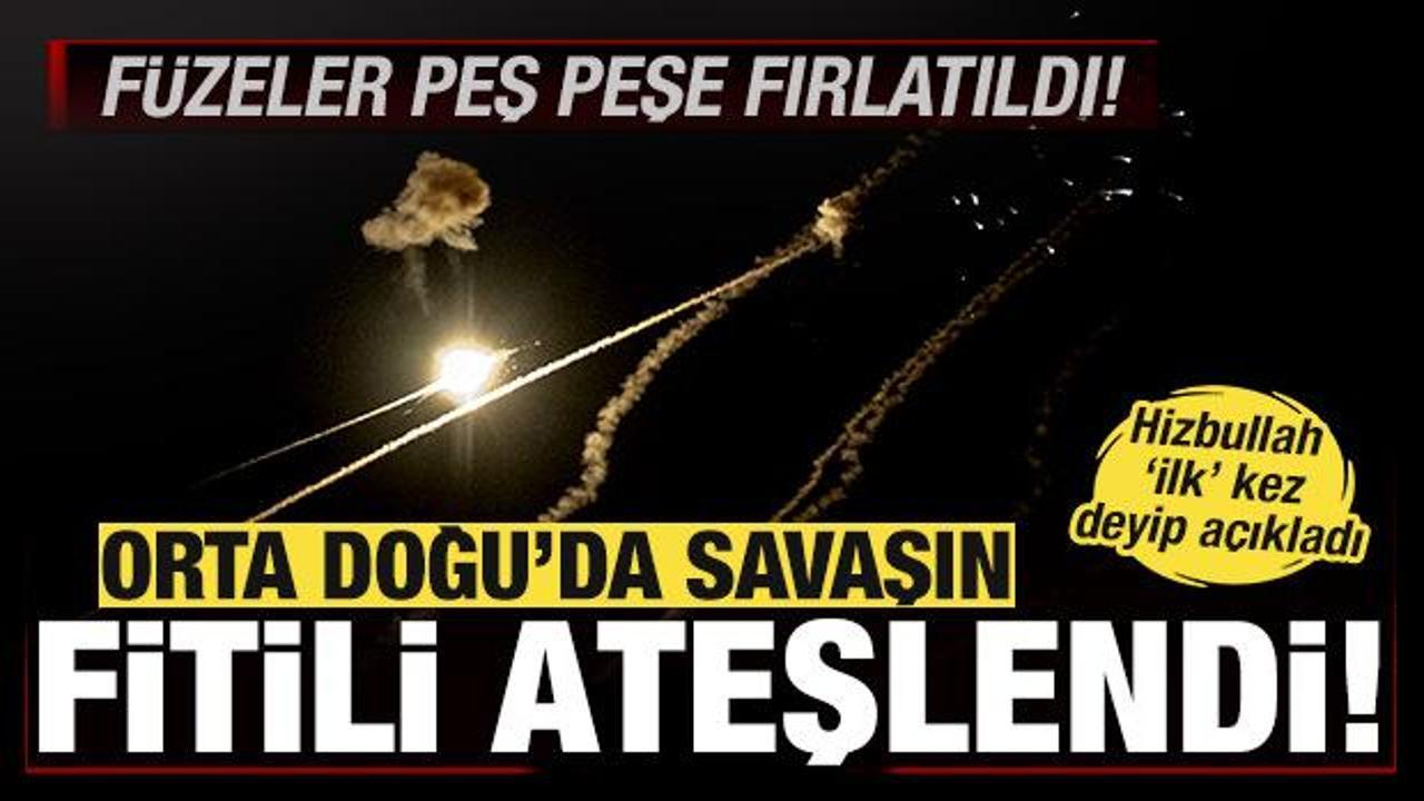 Orta Doğu'da son dakika savaş alarmı! İsrail'de sirenler çalıyor! Hizbullah'tan harekat