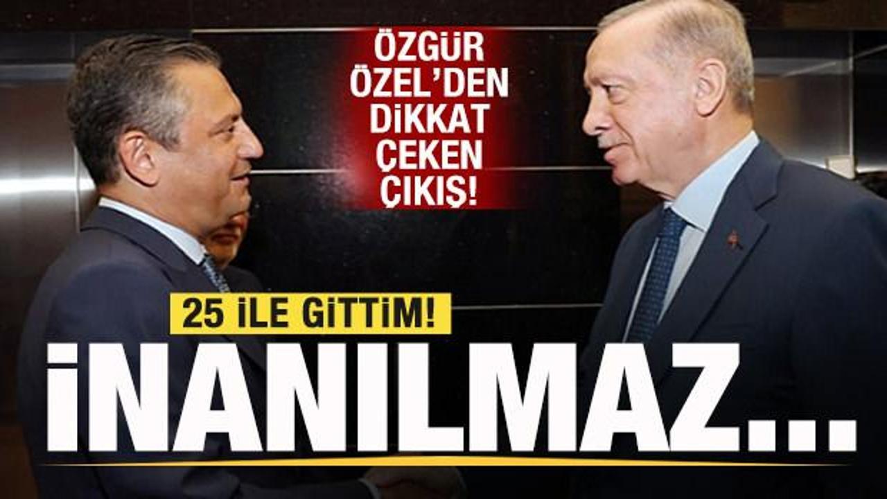 &Ouml;zg&uuml;r &Ouml;zel'den a&ccedil;ıklama: 25 ile gittim, inanılmaz...