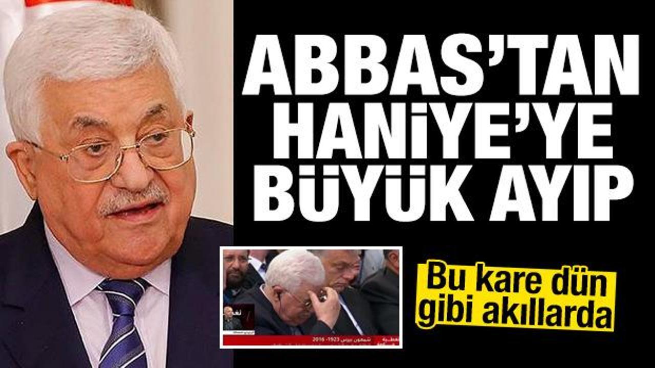 Şimon Peres'i uğurlayan Mahmud Abbas, Haniye'nin cenazesine katılmadı