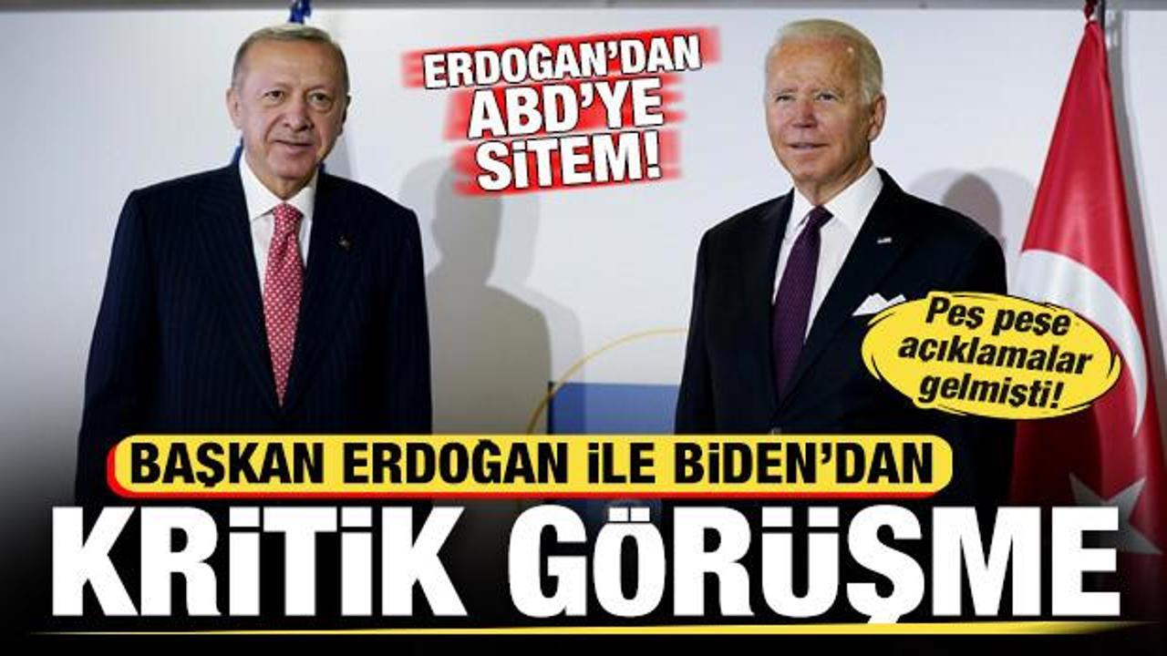 Tarihi adım sonrası Başkan Erdoğan ile ABD Başkanı Biden'dan kritik görüşme
